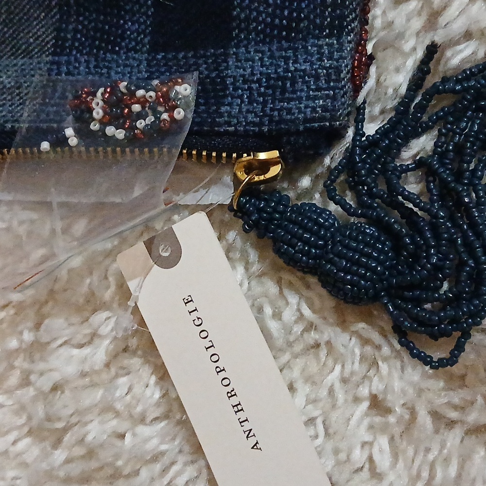 NWT ANTHROPOLOGIE BEADED BAG /NOTE BOOK - Picture 11 of 15